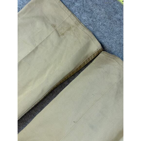 VINTAGE 70s Levis Action Jeans Khaki Pants Mens 42x30 Tan Straight 80s Workwear - Picture 4 of 6